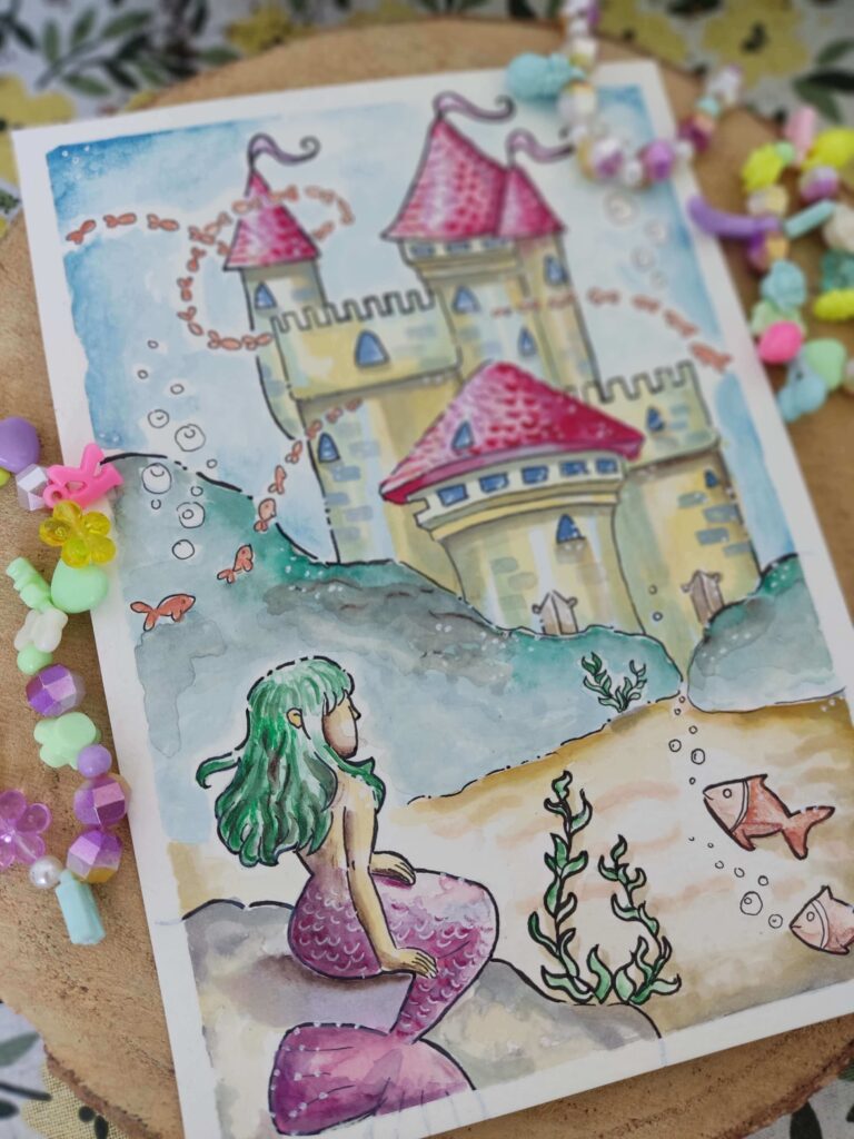 Fertiges Aquarellbild Mermay 2025 weekly 1