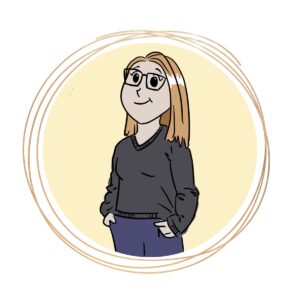 illustriertes Selbstportrait