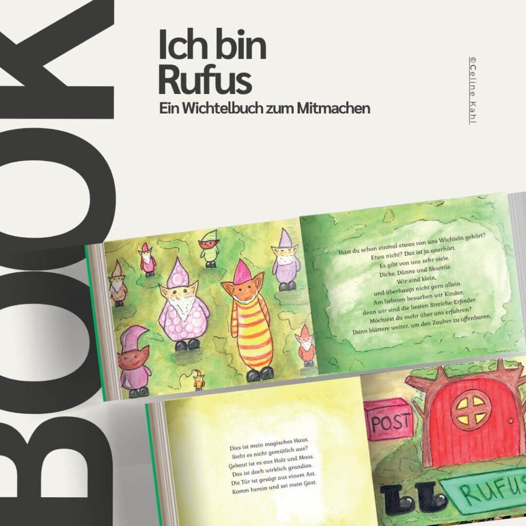 Buchsatz für das Kinderbuch: Ich bin Rufus
